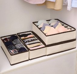 Multi-Size Folding Drawer Organizer for Socks, Bras & Clothes – Portable Closet & Home Storage Solution